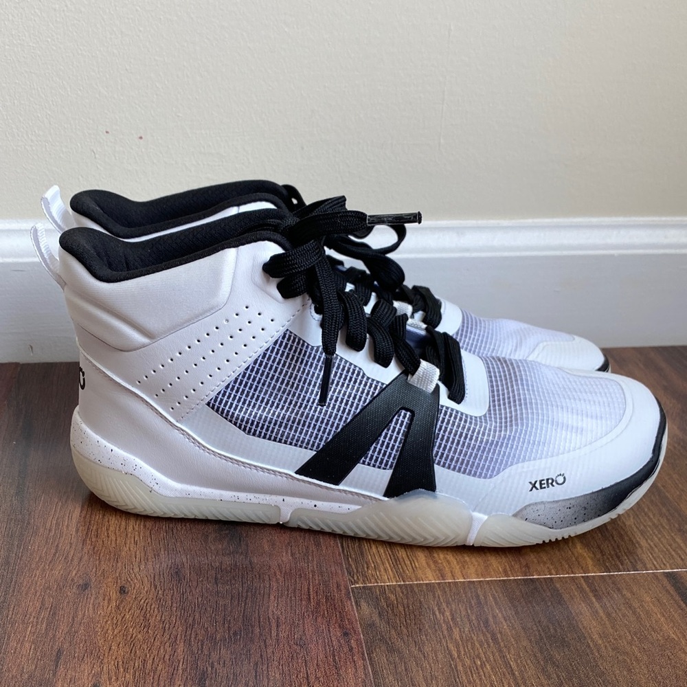 Women's Black and White High-Top Sneakers